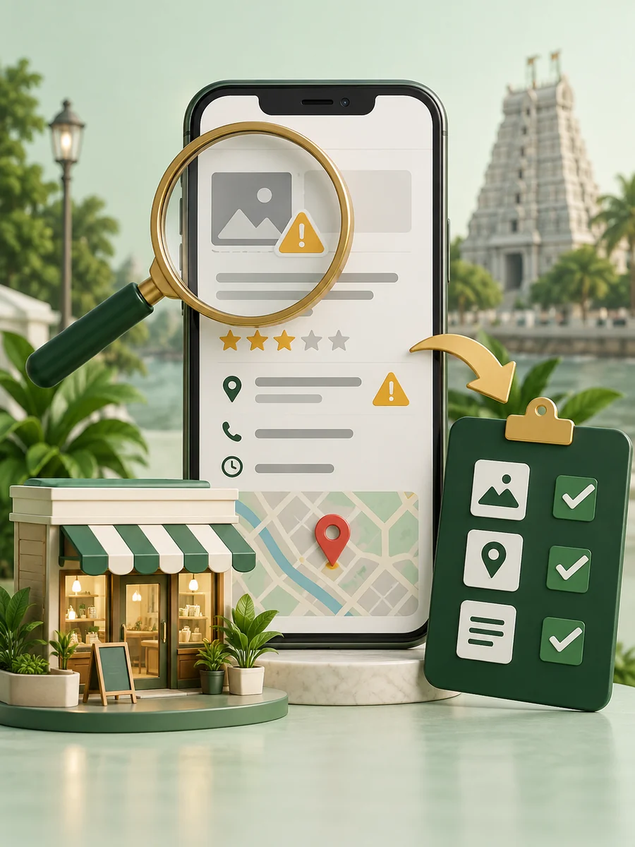 Google Business Profile audit and optimisation diagnosis for local Chennai business