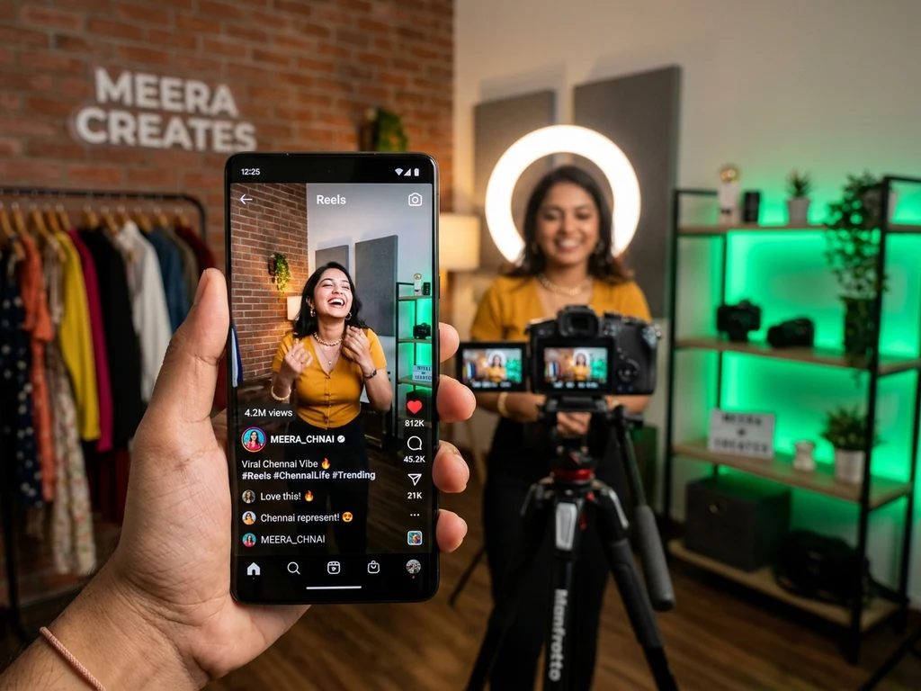 Instagram Reels strategy and viral reach dashboard